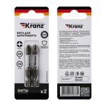Бита PZ/FL2*50 мм для шуруповерта (2шт/уп) KRANZ