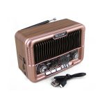 Приемник RX-6060BT 3 band FM, AM, SW акк. 18650, шнур microUSB, USB, TF, Bluetooth