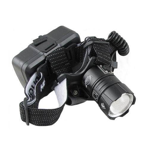 Фонарь налобный аккум LED HT-725-P90A 1 ярк., мигалка красн., 3 аккум., шнур TYPE-C индикатор, zoom