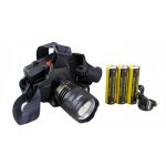 Фонарь налобный аккум LED HT-232-GT100 1 ярк., 3 акк.+ microUSB, zoom