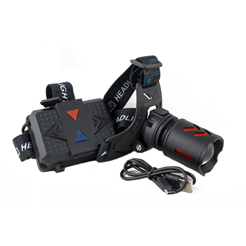 Фонарь налобный аккум LED RK-012-3K-TG 1 ярк.+ 3акк.+ шнур TYPE-C, zoom