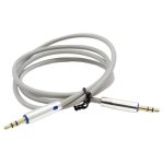 Шнур AUX Джек 3,5 - Джек 3,5 1м F-1 серый
