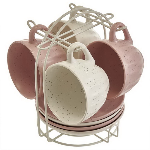 Чайный набор BLOOM Ф11-061К/8 8 предметов 240мл на металлической подставке (1/8)