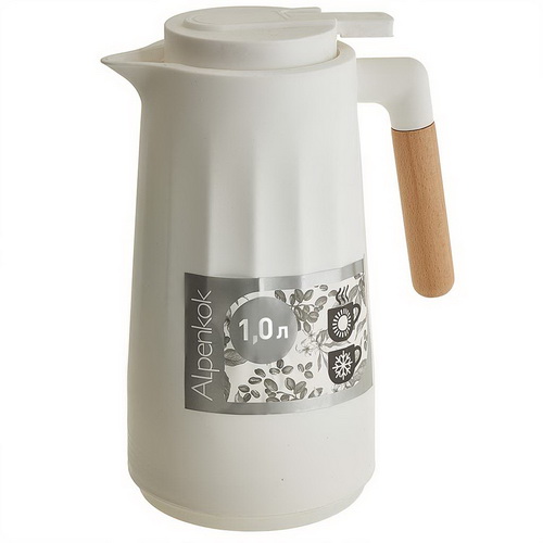 Термос-кувшин ALPENKOK AK-10110S 1л, стеклянная колба, белый (1/12) Термос-кувшин ALPENKOK AK-10110S 1л, стеклянная колба, белый (1/12)