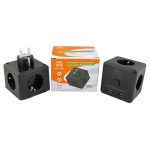 Тройник 3 с/з + 2 USB + TYPE-C HG-7703