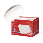 Лампа LED GX53 15Вт 6500К 220V 1430Лм IN HOME-VC 4PACK (4шт/уп)