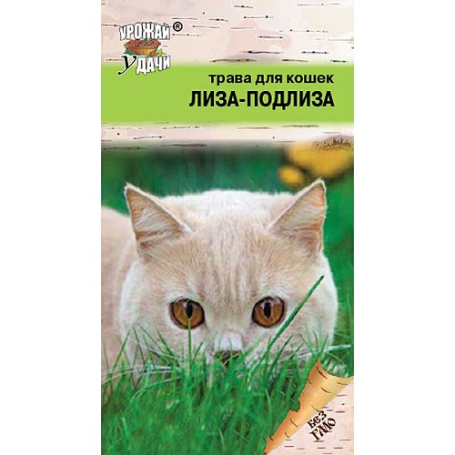 Семена Трава для кошек Лиза-подлиза Урожай у дачи