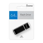 Флеш-драйв 64Gb Quartz USB 2.0 series Black Smartbuy