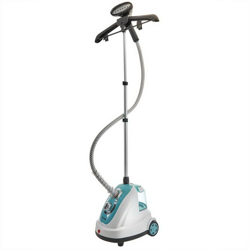 Отпариватель эл. DELTA DL-2016S 2000Вт, резервуар 1,4л, белый с серо-голубым (1/3)