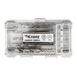 Набор сверл 10пр комбинированный (по металлу 5 шт, по бетону 4 шт, ступенчатое 1 шт) KRANZ