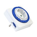 Таймер розеточный механический 3500Вт, 96 вкл./выкл. сутки, интервал 15 мин