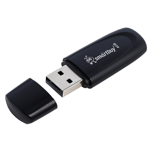 Флеш-драйв 4GB UFD 2.0 Scout Black Smartbuy