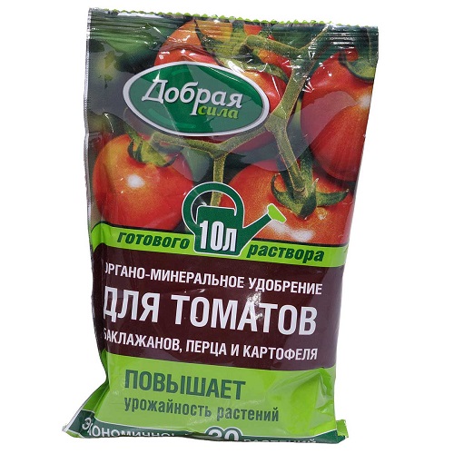Удобрение Добрая сила для томатов, баклажанов, перцев 100мл (1/30)