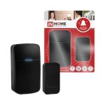 Звонок беспров KD-BL 38 мелодий, 150м, с вилкой 230В, с пьезокнопкой, черный IN HOME