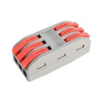 Клемма проходная КП 222-2413 с рычагами 3 полюса 0,08-2,5/4мм2 IN HOME (10шт/уп)