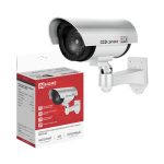 Муляж камеры видеонаблюдения настенный уличный DVC-2-SL 3AA серебро IP65 IN HOME
