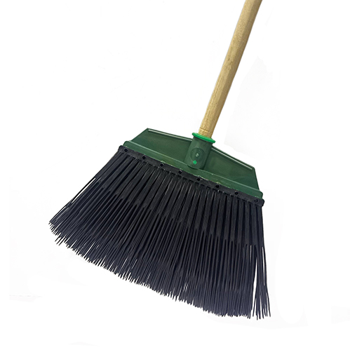 Метла №5 плоская черная с черенком березовым 1 сорт