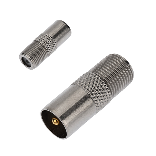 ТВ Переходник гнездо F- штекер TV Zn PROconnect