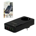 Адаптер сетевой H-5010 4 USB QC3.0 + гнездо для розетки