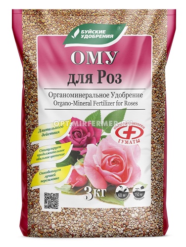 Удобрение для роз ОМУ 3кг Буйские удобрения