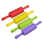 Скалка мини СИЛИКОН 23*4см  микс