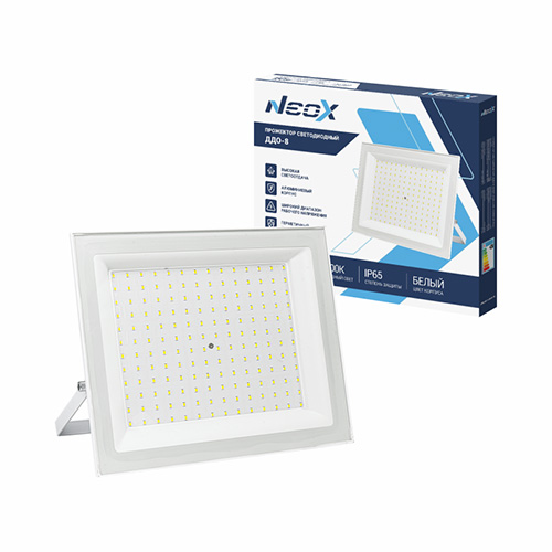 Прожектор LED 150Вт NEOX 230В 6500К 15000Лм 100лм/Вт IP65 ДДО-8 белый