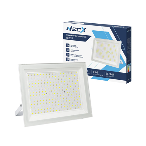 Прожектор LED 200Вт NEOX 230В 6500К 20000Лм 100лм/Вт IP65 ДДО-8 белый
