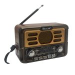 Приемник RX-6061BT FM/AM/SW акк. 18650, шнур microUSB, USB, TF, Bluetooth