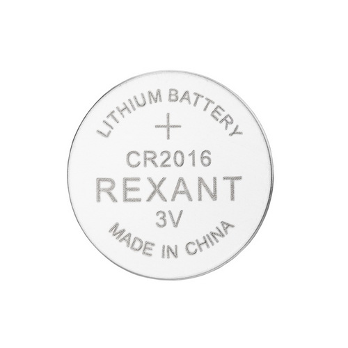 СR-2016 3V 80mAh литиевая (Lithium) REXANT блистер (5/50/2400)