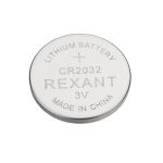 СR-2032 3V 80mAh литиевая (Lithium) REXANT блистер (5/50/2400)