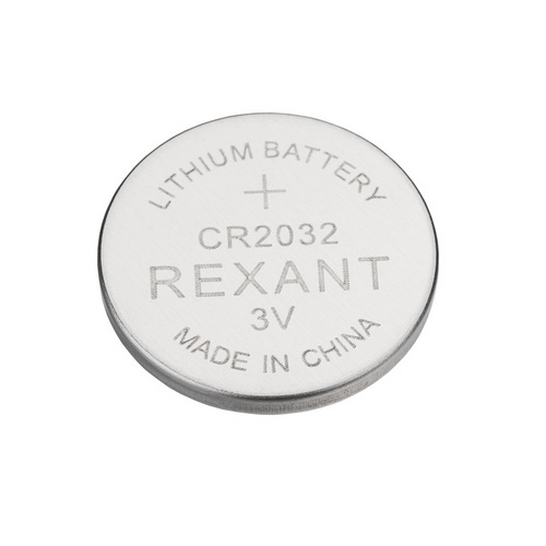 СR-2032 3V 80mAh литиевая (Lithium) REXANT блистер (5/50/2400)
