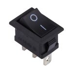Выключатель клавишный 250В 6А (4с) ON-OFF черный Smartbay