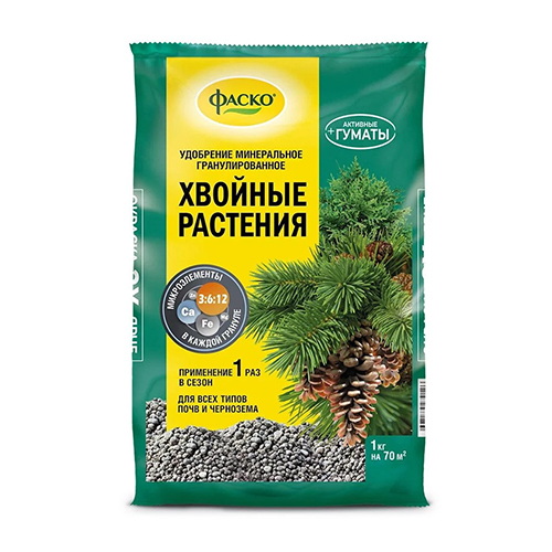 Удобрение Хвойные минеральное 1кг Фаско (1/20)