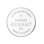 СR-2025 3V 80mAh литиевая (Lithium) REXANT блистер (5/50/2400)
