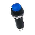 Выключатель-кнопка 250V 1А (2с) ON-OFF синяя PBS-11A REXANT