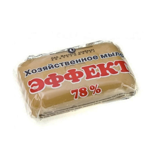 Мыло хозяйственное твердое 78% 150гр ЭФФЕКТ (1/70)