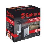 Мясорубка эл. SAKURA SA-6422BK 1600Вт реверс