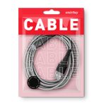 Дата-кабель Smartbuy USB - micro USB, "карбон", экстрапрочный, 1.0 м, до 2А, белый