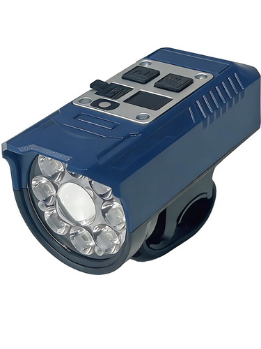 Фонарь велосипедный аккум LED КОСМОС KOC403Lit 10ВтLaserLed/8х0,5ВтSMD/1800мАч/пластик