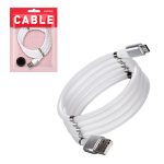 Кабель для зарядки и передачи данных MicroUSB 1м 3А магнит. самосворачивающийся Smartbuy