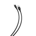 Кабель для зарядки и передачи данных S25 Type C черный, 3А,soarer,TPE, 1 м, Smartbuy (iK-3112-S25w)