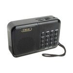 Приемник MK-140 FM USB, microSD аккум.18650, шнур miniUSB