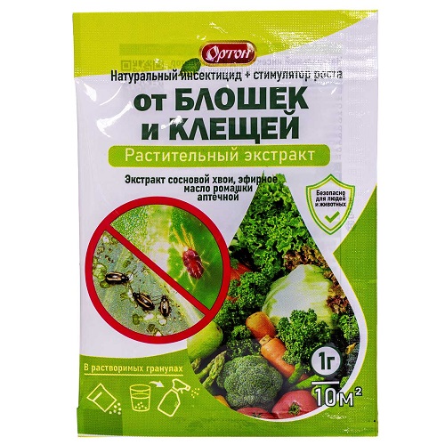Средство от блошек и клещей 1гр (экстракт хвои. ромашка аптечная) (1/100)