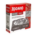 Плитка электрическая ЯРОМИР ЯР-3504 1 конфорка, 1000Вт, спираль, черная (1/5)