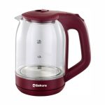 Чайник эл. SAKURA SA-2736R 1,8л, 1500/1800Вт, стекло