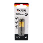 Бита Torx T-40*50мм для шуруповерта (2шт/уп) KRANZ