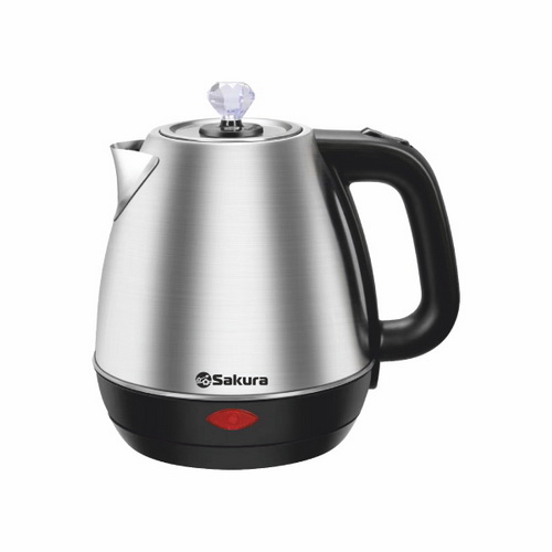 Чайник эл. SAKURA SA-2188SB 1,8л, 1800Вт, сьемная крышка, нержавеющая сталь (1/12)