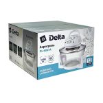 Аэрогриль DELTA LUX DE-6007A 12л, 1400Вт, стальной тен, белый (1/2)