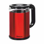 Чайник эл. SAKURA SA-2742MR 1,8л, 1800Вт, стекло, двуслойный корпус, подсветка, красный металлик