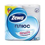 Туалетная бумага Zewa Плюс белая 2сл (4шт/уп) (1/24)